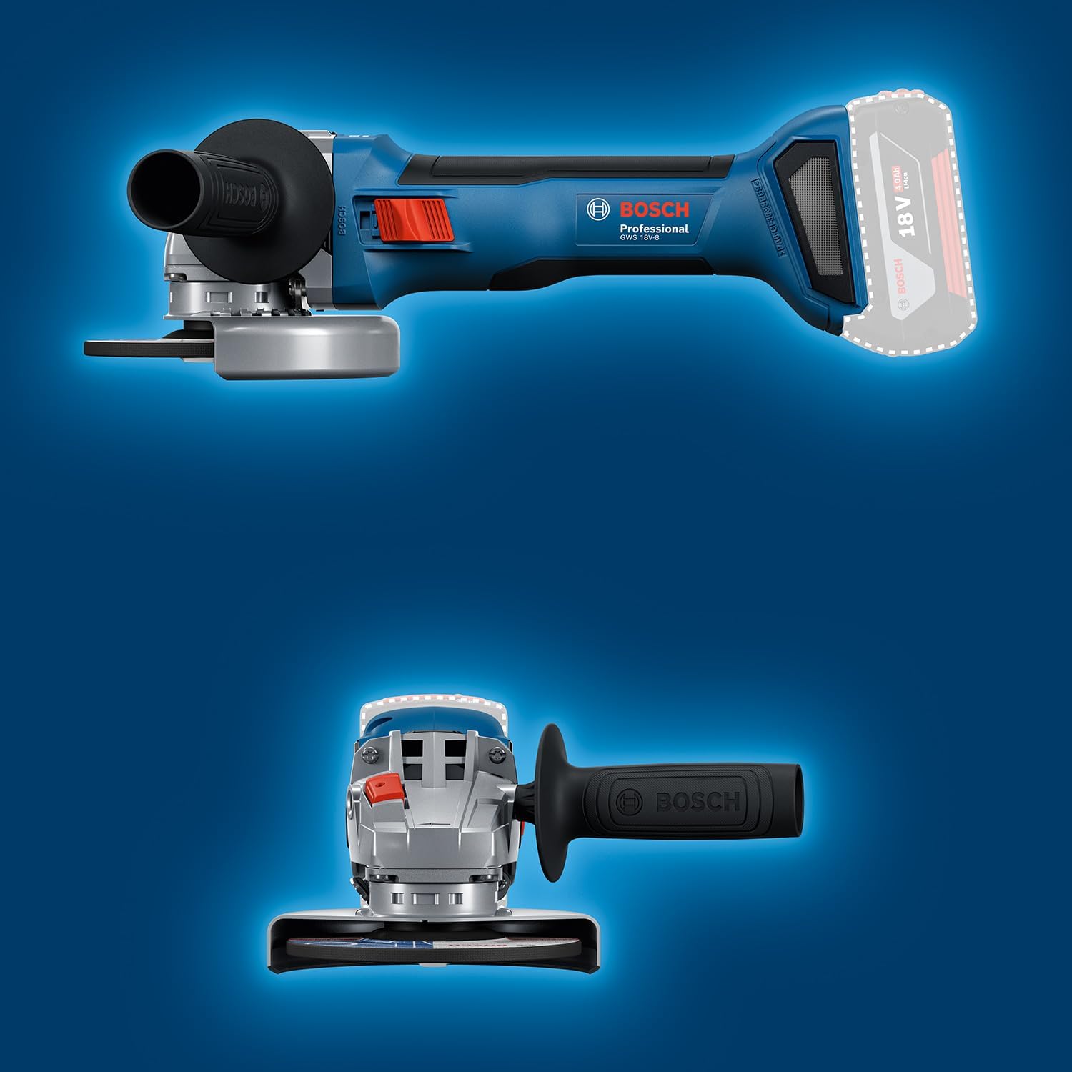 Bosch Professional 18V System Akku-Winkelschleifer GWS 18V-8 (Scheibendurchmesser 125 mm)