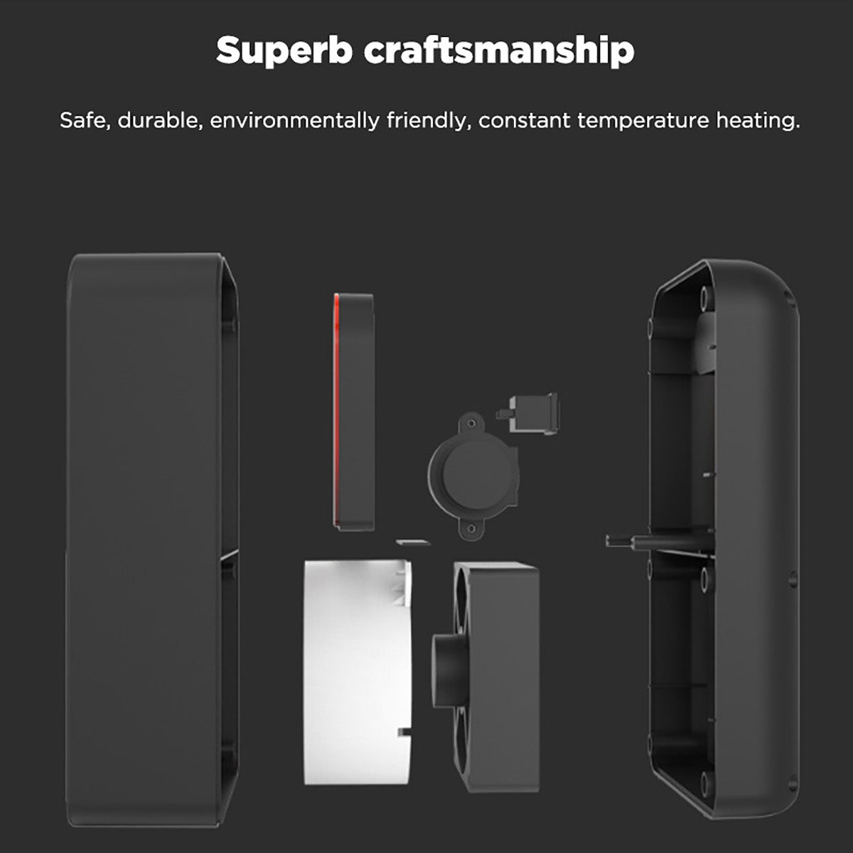 Mini Elektrische Verwarming met 3D Vlam Effect