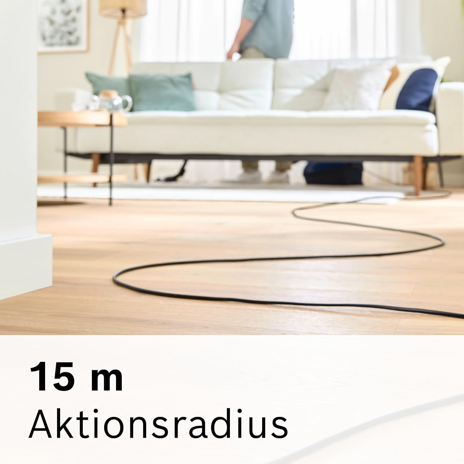 Bosch Staubsauger mit Beutel Serie 8 BGB75X494, Bodenstaubsauger, ideal für Allergiker, Hygiene-Filter, Bodendüse für Parkett, Teppich, Fliesen, langes Kabel, leise, 650 W, blau