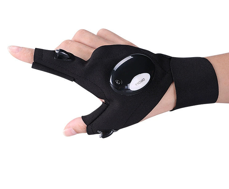 LED Half Finger Glove