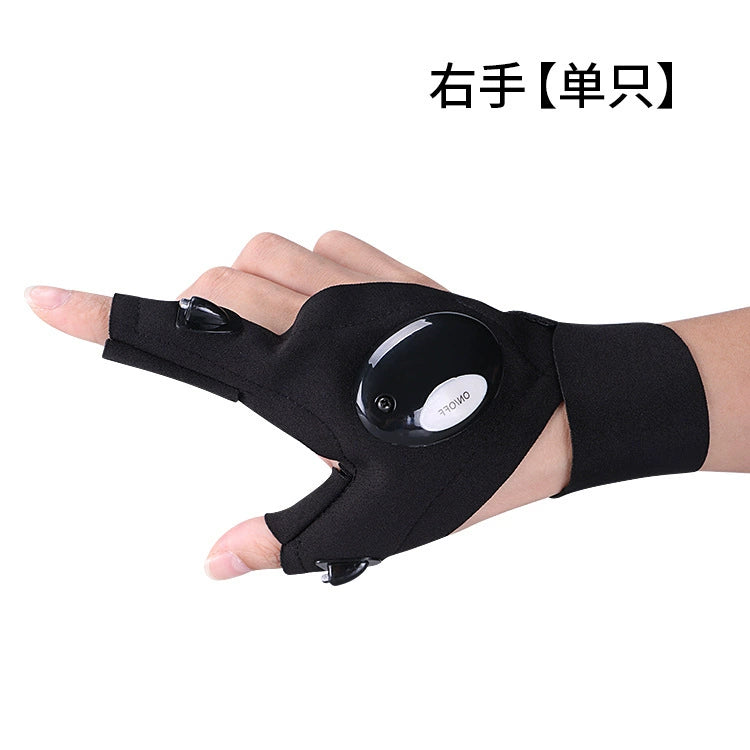 LED Half Finger Glove