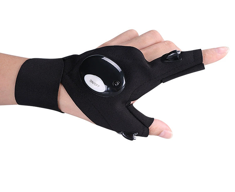 LED Half Finger Glove