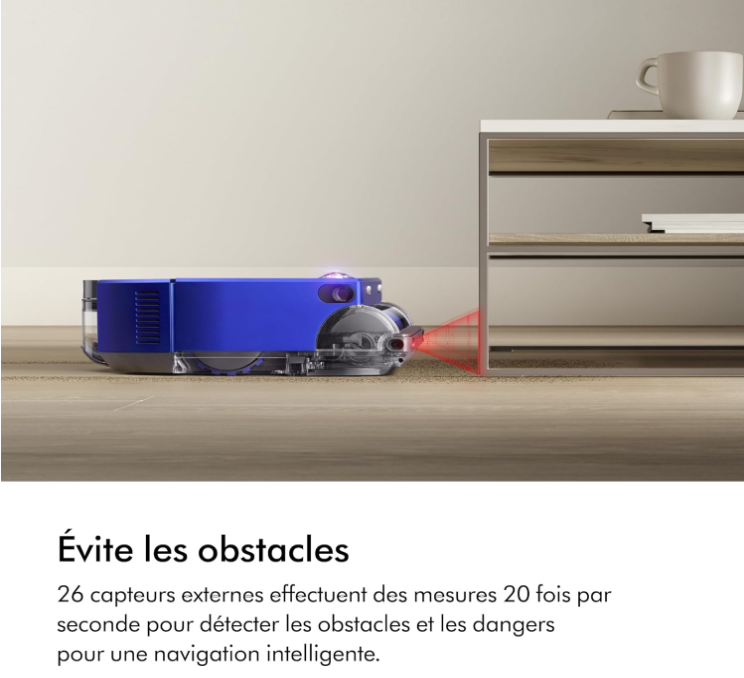 Dyson 360 Vis NAV Robotstofzuiger – Blauw/Nikkel