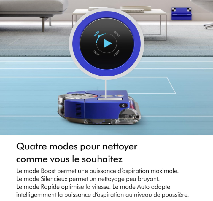 Dyson 360 Vis NAV Robotstofzuiger – Blauw/Nikkel