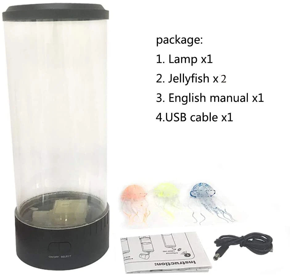 LED Remote Control Fantasy Jellyfish Lamp
