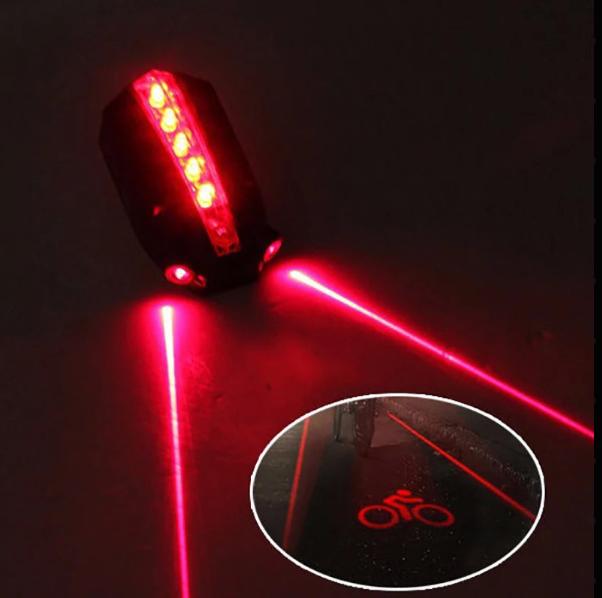 Laser & LED Achterlicht voor Fiets